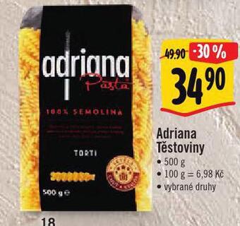 Albert Adriana těstoviny nabídka