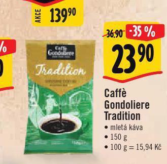 Albert Káva caffé gondoliere nabídka