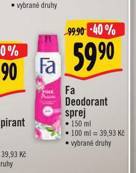 Albert Fa deodorant sprej nabídka