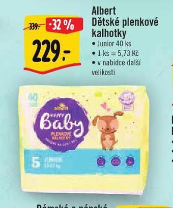 Albert Dětské plenkové kalhotky nabídka