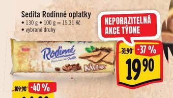 Albert Sedita rodinné oplatky nabídka