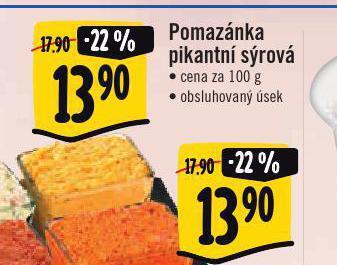 Albert Pomazánka sýrová pikantní nabídka