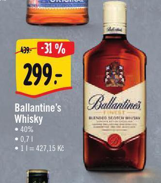 Albert Ballantine's whisky nabídka