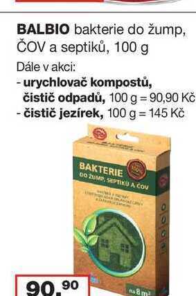 Barvy a laky drogerie Balbio bakterie do žump, čov a septiků, 100 g nabídka
