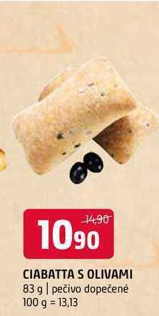 Terno Ciabatta s olivami 83 g nabídka