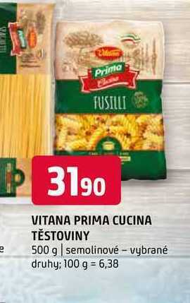Terno Vitana prima cucina těstoviny 500 g nabídka