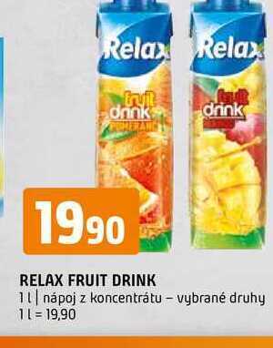Terno Relax fruit drink 1 l nabídka