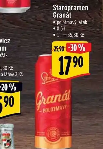 Albert Staropramen granát 0,5 l nabídka