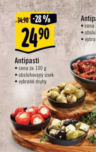 Albert Antipasti • cena za 100 g nabídka