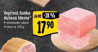 Albert Vepřová šunka dušená idema 100 g nabídka