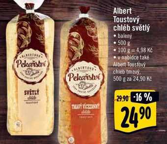 Albert Albert toustový chléb 500 g nabídka