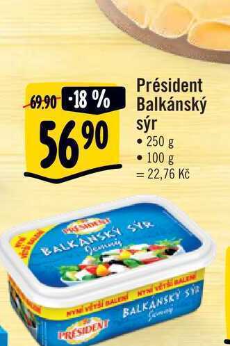 Albert Président balkánský sýr • 250 g nabídka