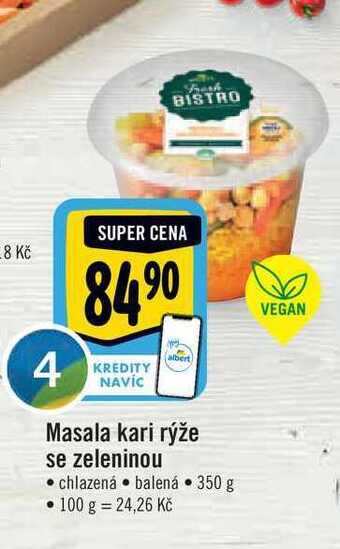Albert Masala kari rýže se zeleninou 350 g nabídka