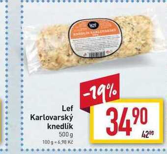 Billa Lef karlovarský knedlík 500 g nabídka