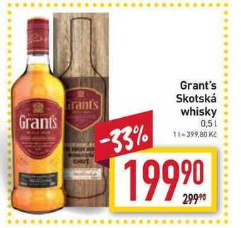 Billa Grant's skotská whisky 0,5l nabídka