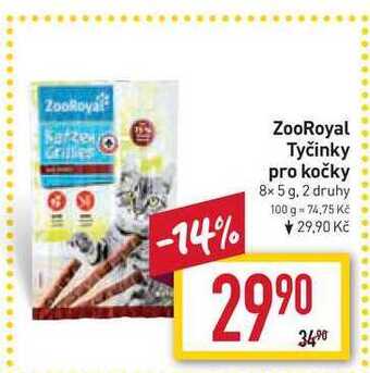 Billa Zooroyal tyčinky pro kočky 8x 5 g nabídka