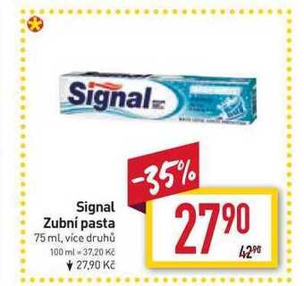 Billa Signal zubní pasta 75 ml nabídka