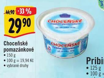 Albert Choceňské pomazánkové nabídka