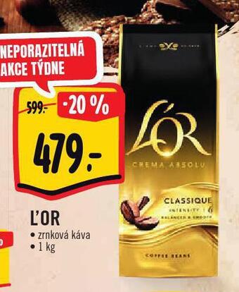 Albert L´or zrnková káva nabídka