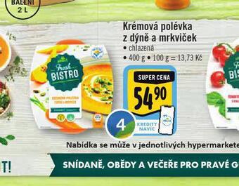 Albert Krémová polévka z dýně a mrkviček nabídka