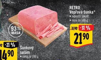 Albert Retro vepřová šunka nabídka
