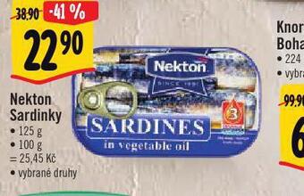 Albert Nekton sardinky nabídka
