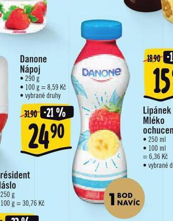 Albert Danone nápoj nabídka