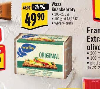 Albert Wasa knäckebroty nabídka