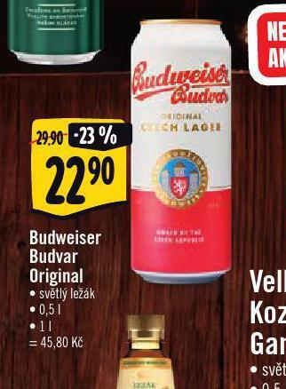 Albert Pivo budweiser budvar original nabídka