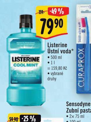 Albert Listerine ústní voda nabídka
