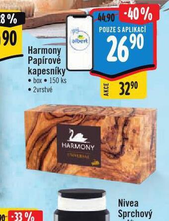 Albert Harmony papírové kapesníky nabídka