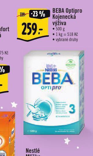 Albert Beba optipro kojenecká výživa nabídka