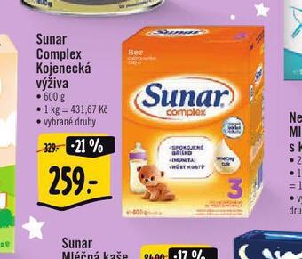Albert Sunar complex kojenecká výživa nabídka