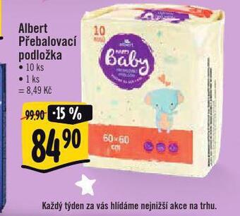 Albert Albert přebalovací podložka nabídka