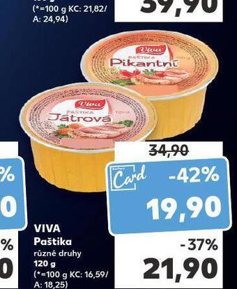 Kaufland Viva paštika nabídka
