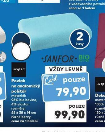 Kaufland Povlak na anatomický polštář nabídka