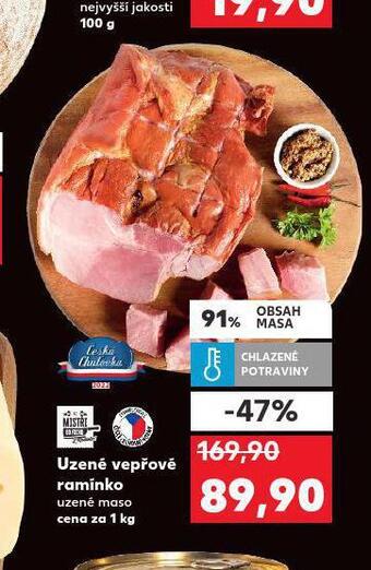 Kaufland Uzené vepřové ramínko nabídka