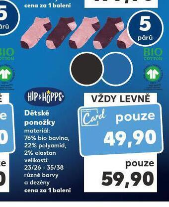 Kaufland Dětské ponožky nabídka