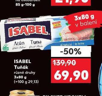 Kaufland Isabel tuňák nabídka