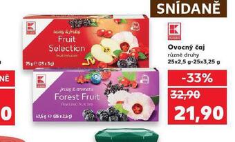 Kaufland Ovocný čaj nabídka