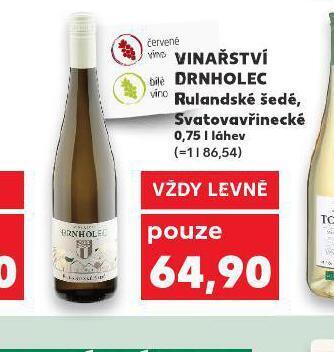 Kaufland Vinařství drnholec svatovavřinecké nabídka