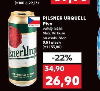 Kaufland Pivo pilsner urquell nabídka
