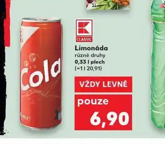 Kaufland Cola limonáda nabídka