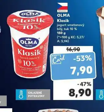 Kaufland Olma klasik jogurt smetanový bílý nabídka