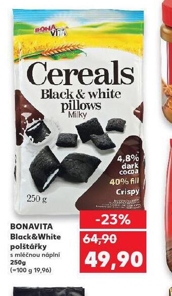Kaufland Bonavita black&white polštářky nabídka