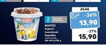 Kaufland Kostíci jogurt / tvarohová kapsička nabídka