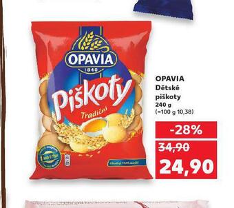 Kaufland Opavia dětské piškoty nabídka