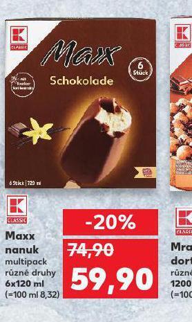 Kaufland Maxx nanuk nabídka