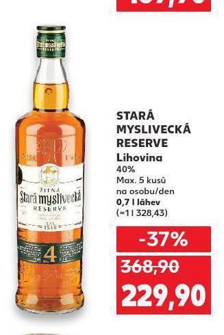 Kaufland Stará myslivecká reserve nabídka