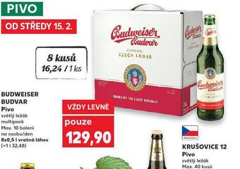 Kaufland Pivo budweiser budvar original nabídka